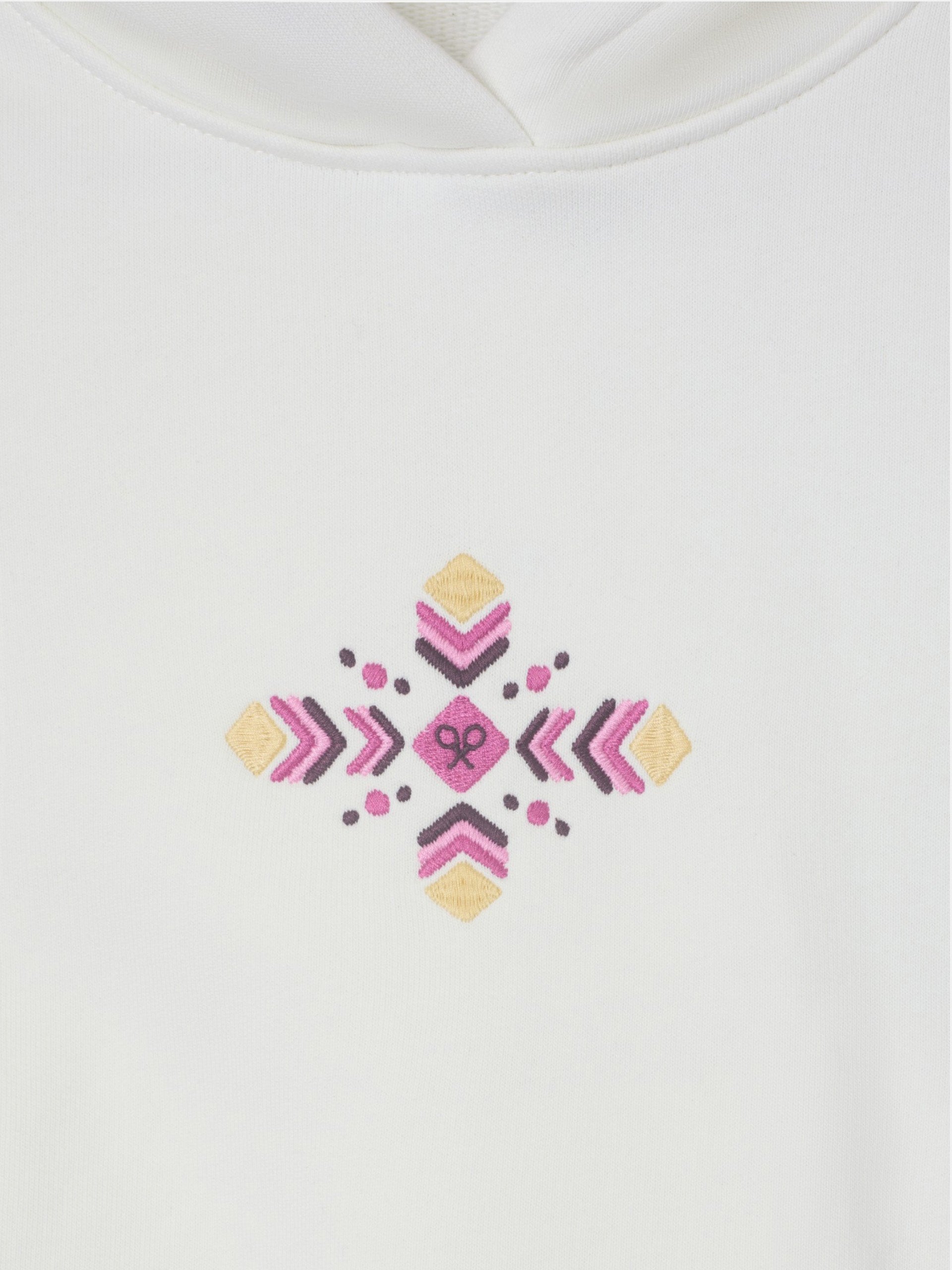 Ethnic Hooded Sweatshirt Girl Off-White