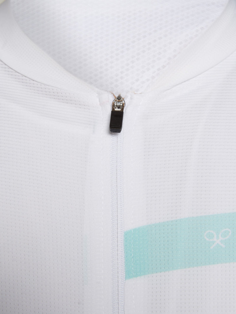 Maillot Silbon branco água-marinha