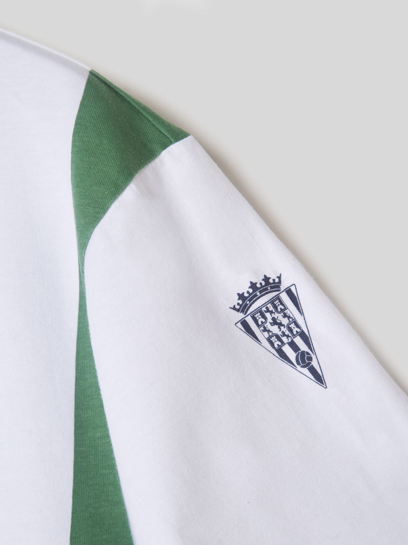 Camiseta retro blanquiverde silbon blanca
