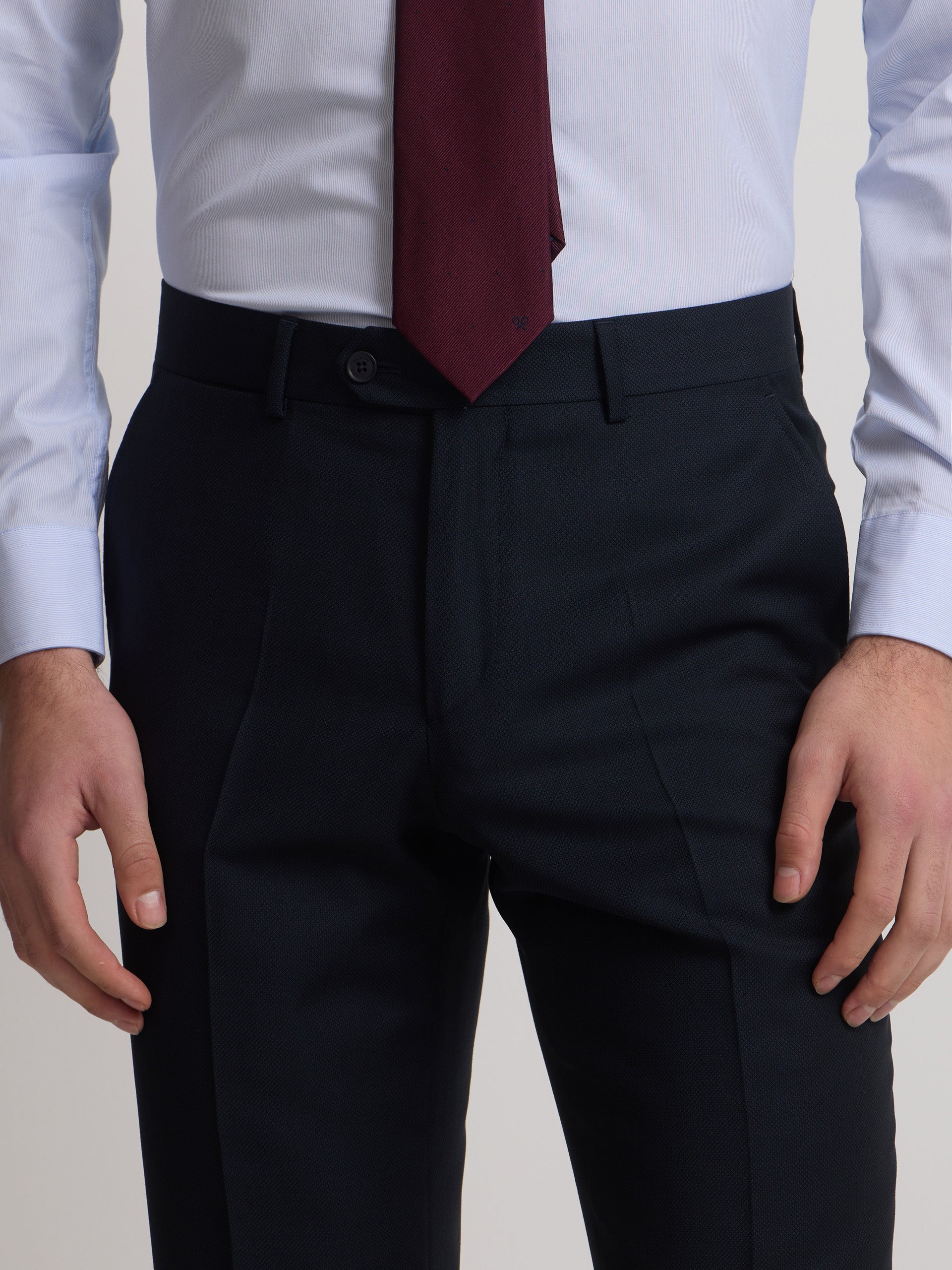 Pantalon suit ojo de perdiz navy