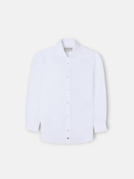 Kids' white dress shirt with simple cuff