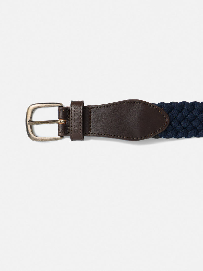Ceinture tressée marine