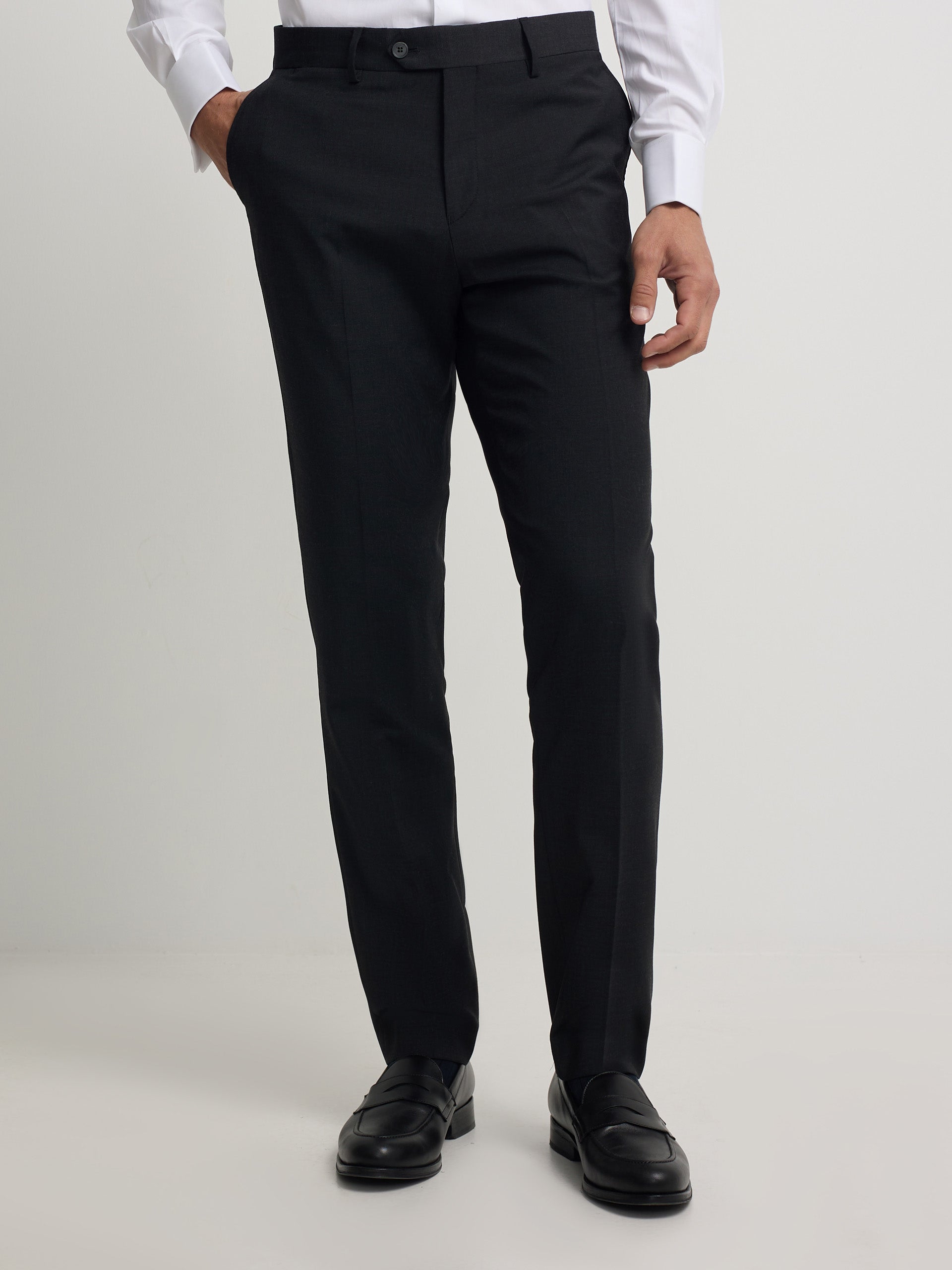 Pantalon vestir classic gris oscuro