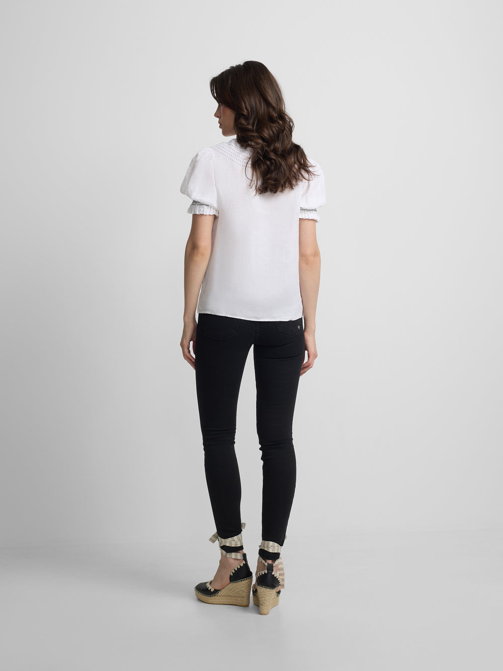 Women's slim fit black trousers