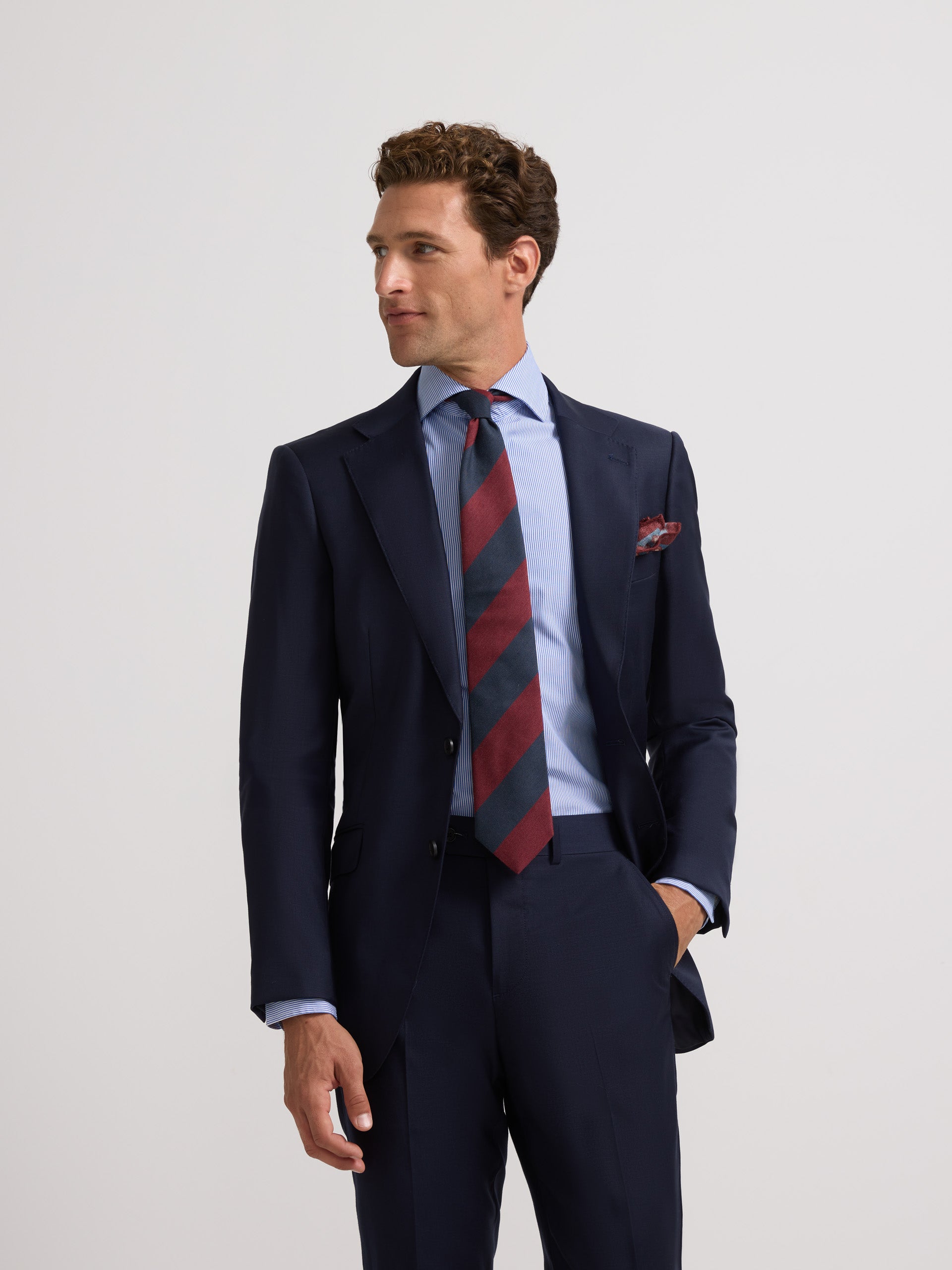 Blazer de fato essential azul médio