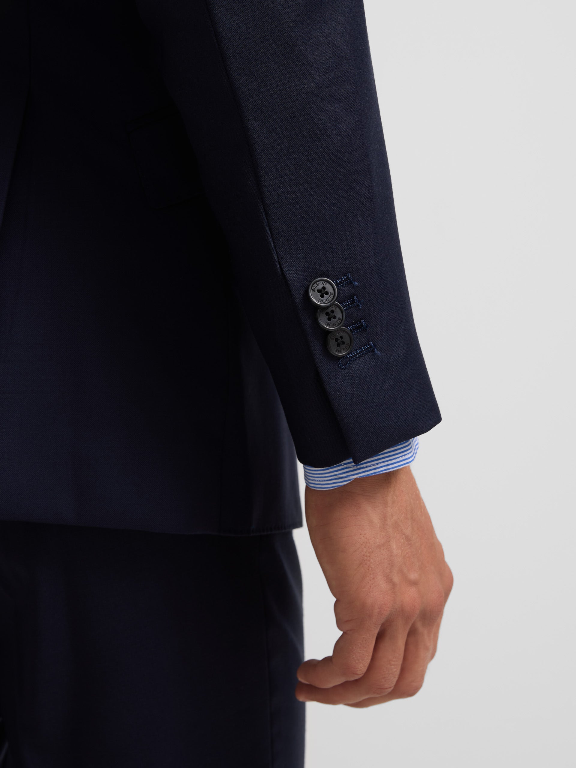 Blazer de fato essential azul médio