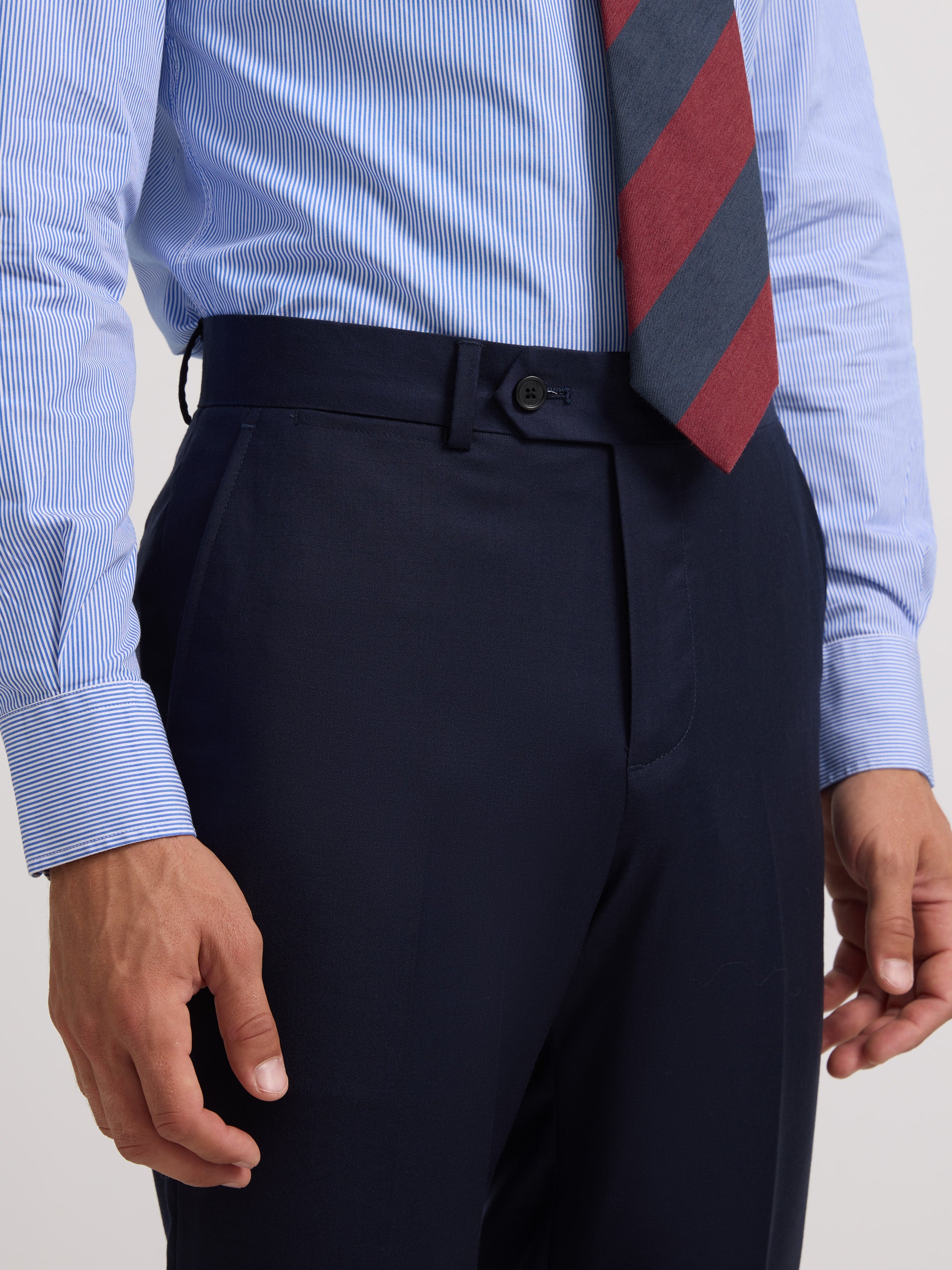 Pantalon traje essential azul medio