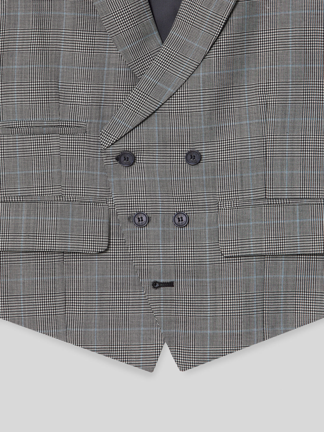 Gilet chaque tailoring prince de Galles gris
