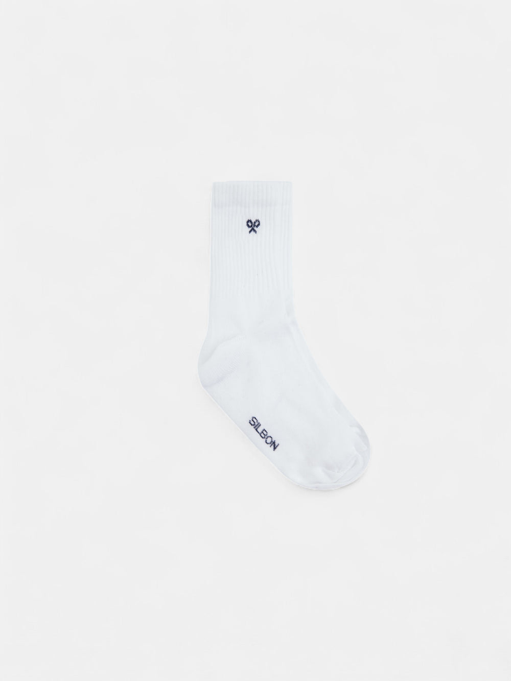 Kids white sport sock