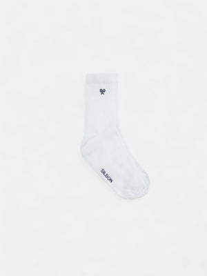 Kids white sport sock