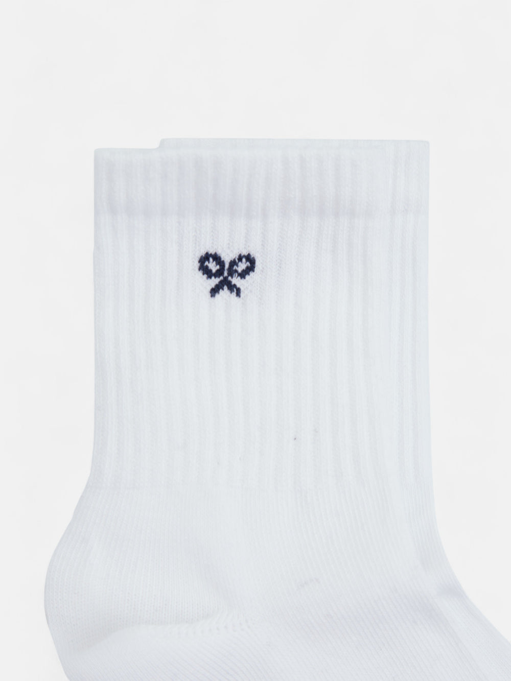 Kids white sport sock
