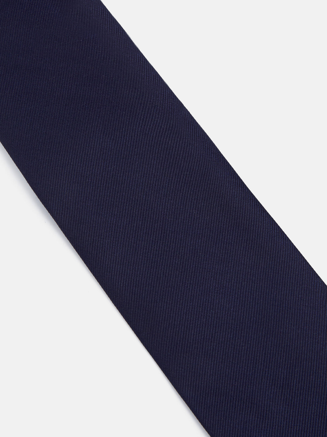 Silbon plain navy blue tie