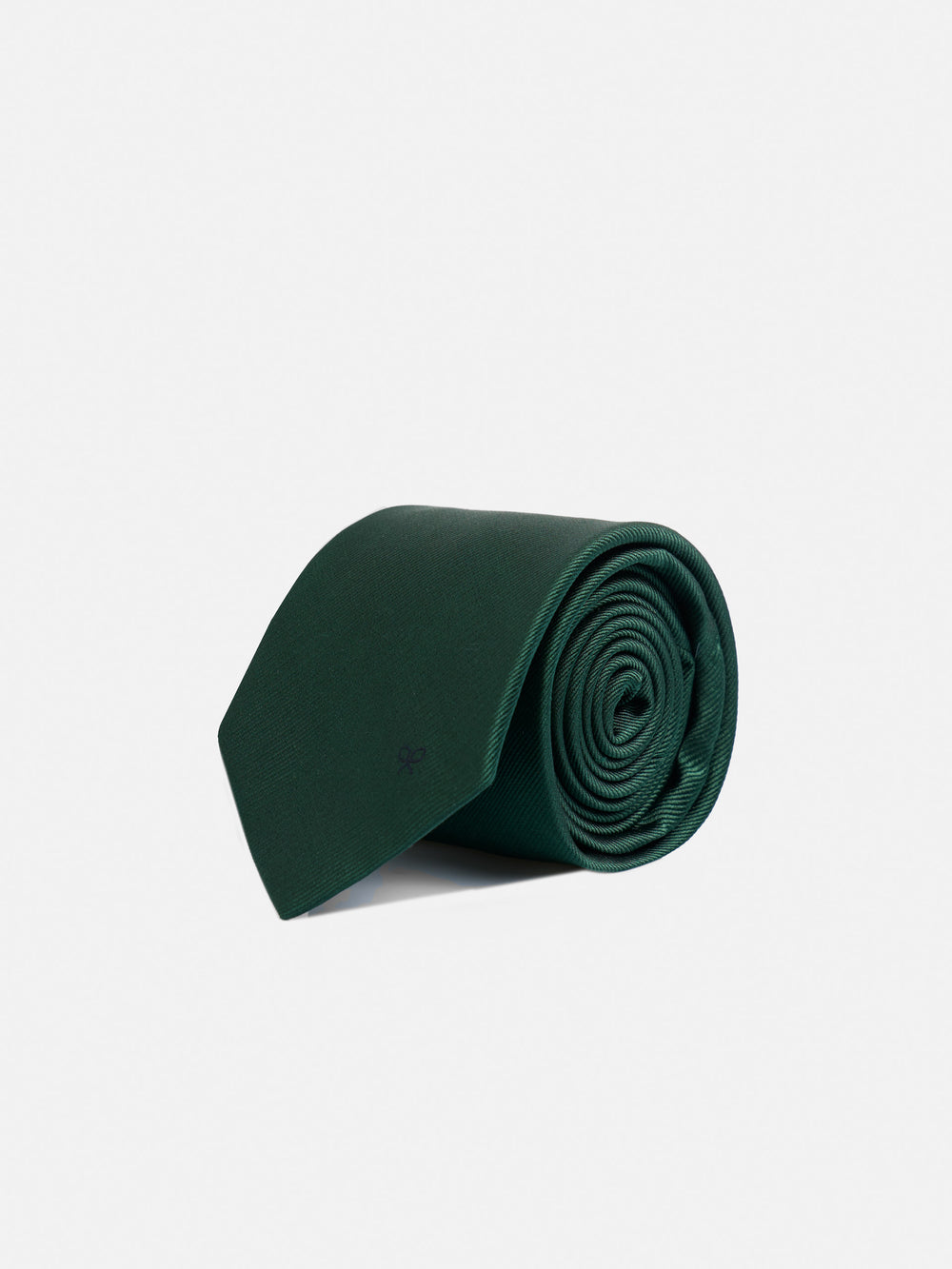 Silbon plain green tie