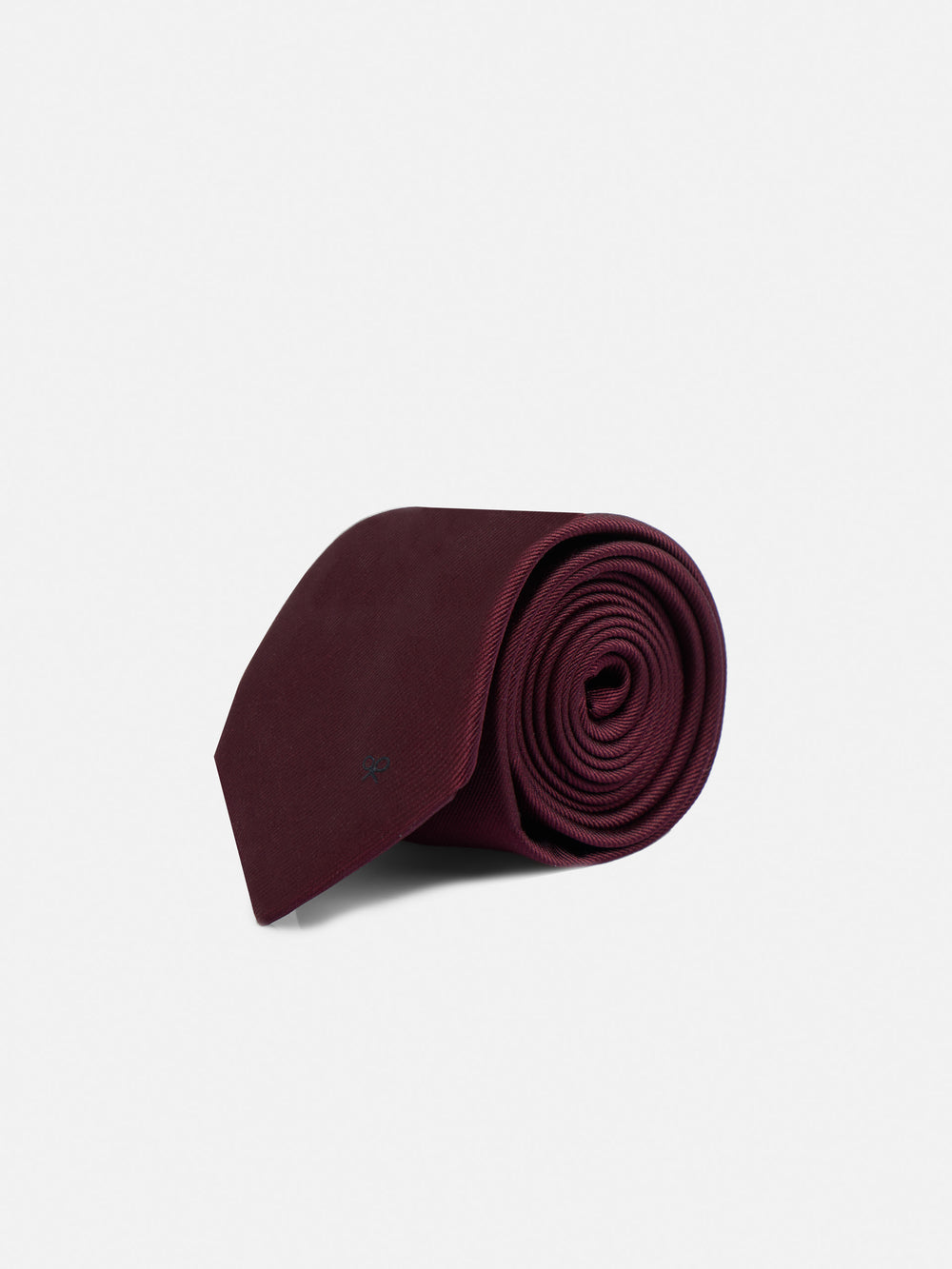 Plain burgundy Silbon tie