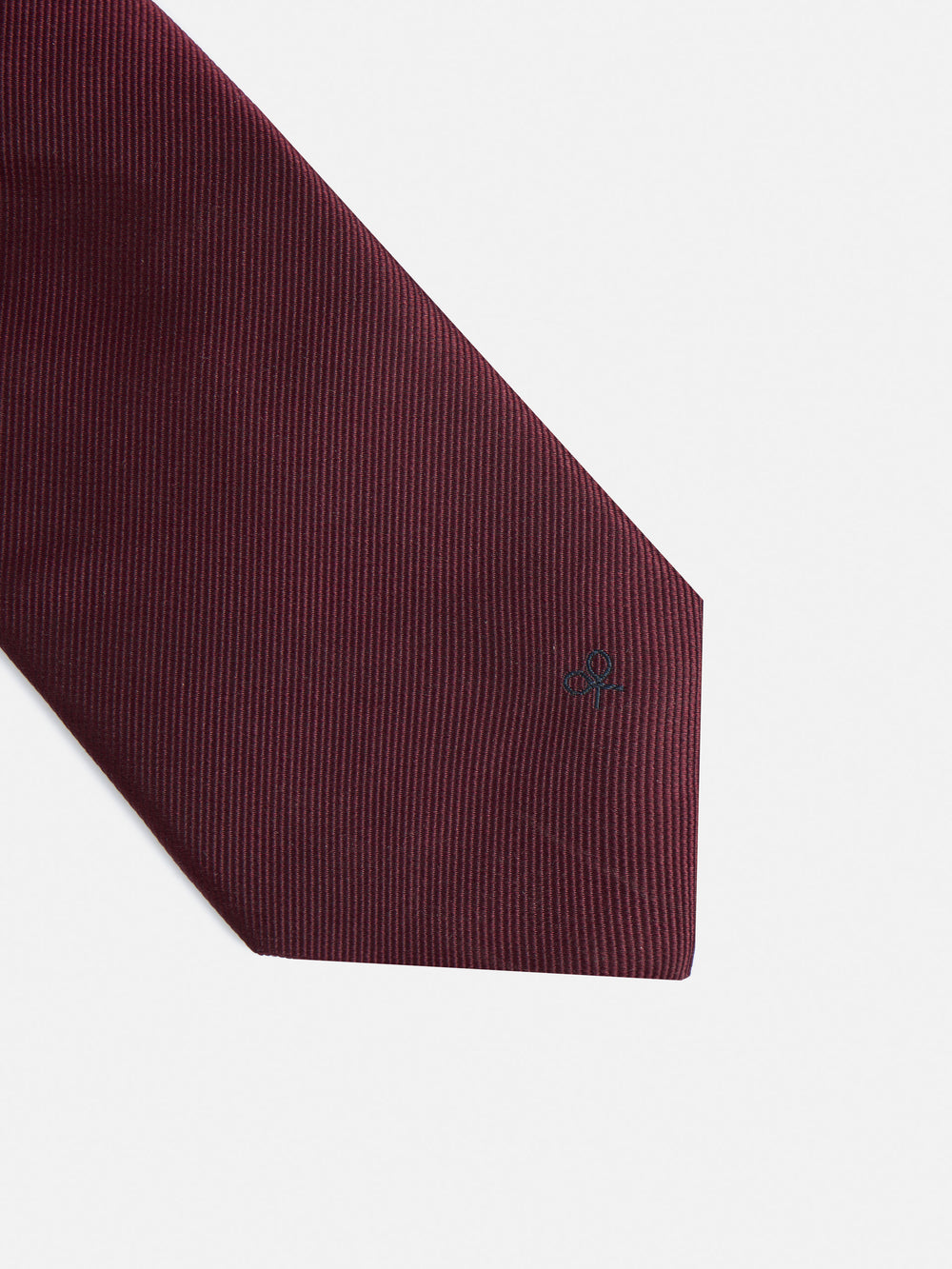Plain burgundy Silbon tie