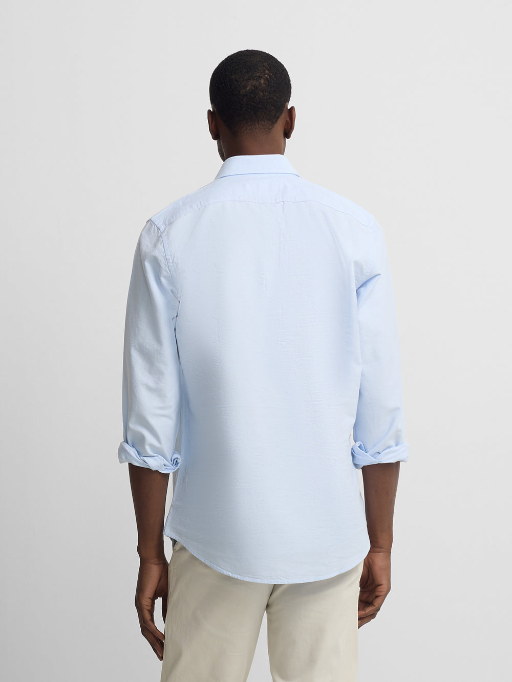 Light blue oxford sport polo