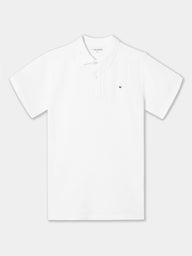 Classic plain white polo