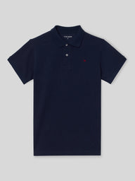 Classic plain navy blue polo
