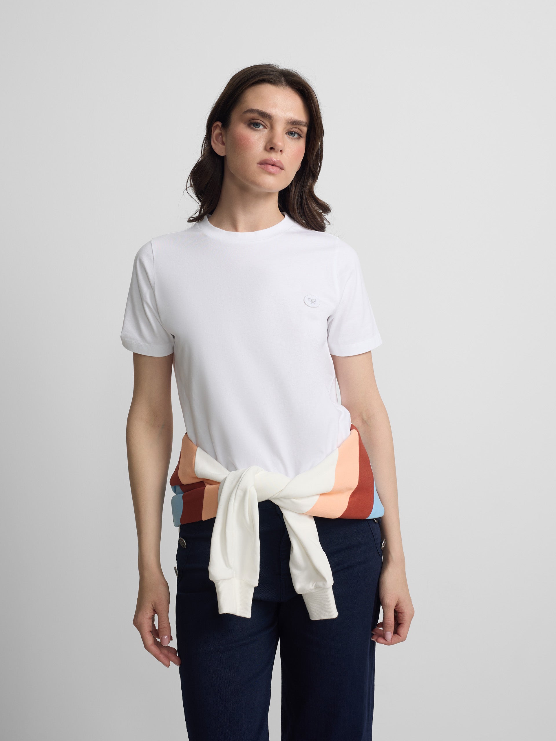 Camiseta mulher sunny raquete branca