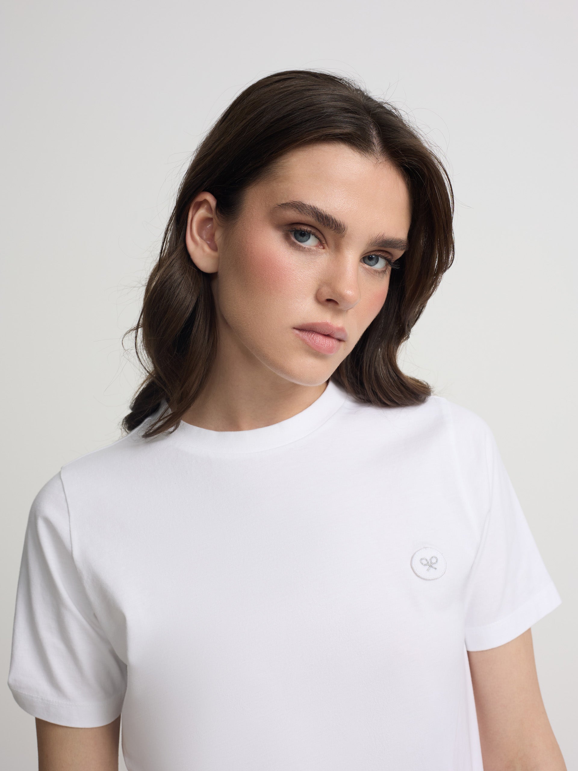 Camiseta mulher sunny raquete branca