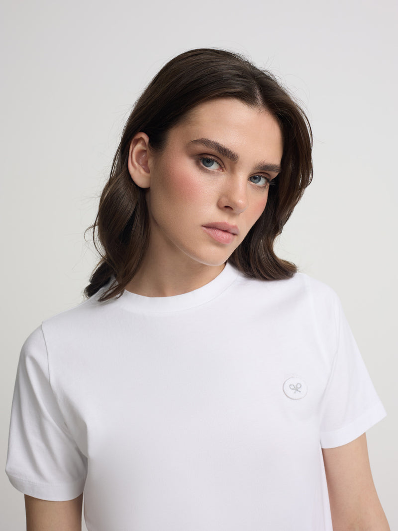 Women's Sunny White Racket T-shirt