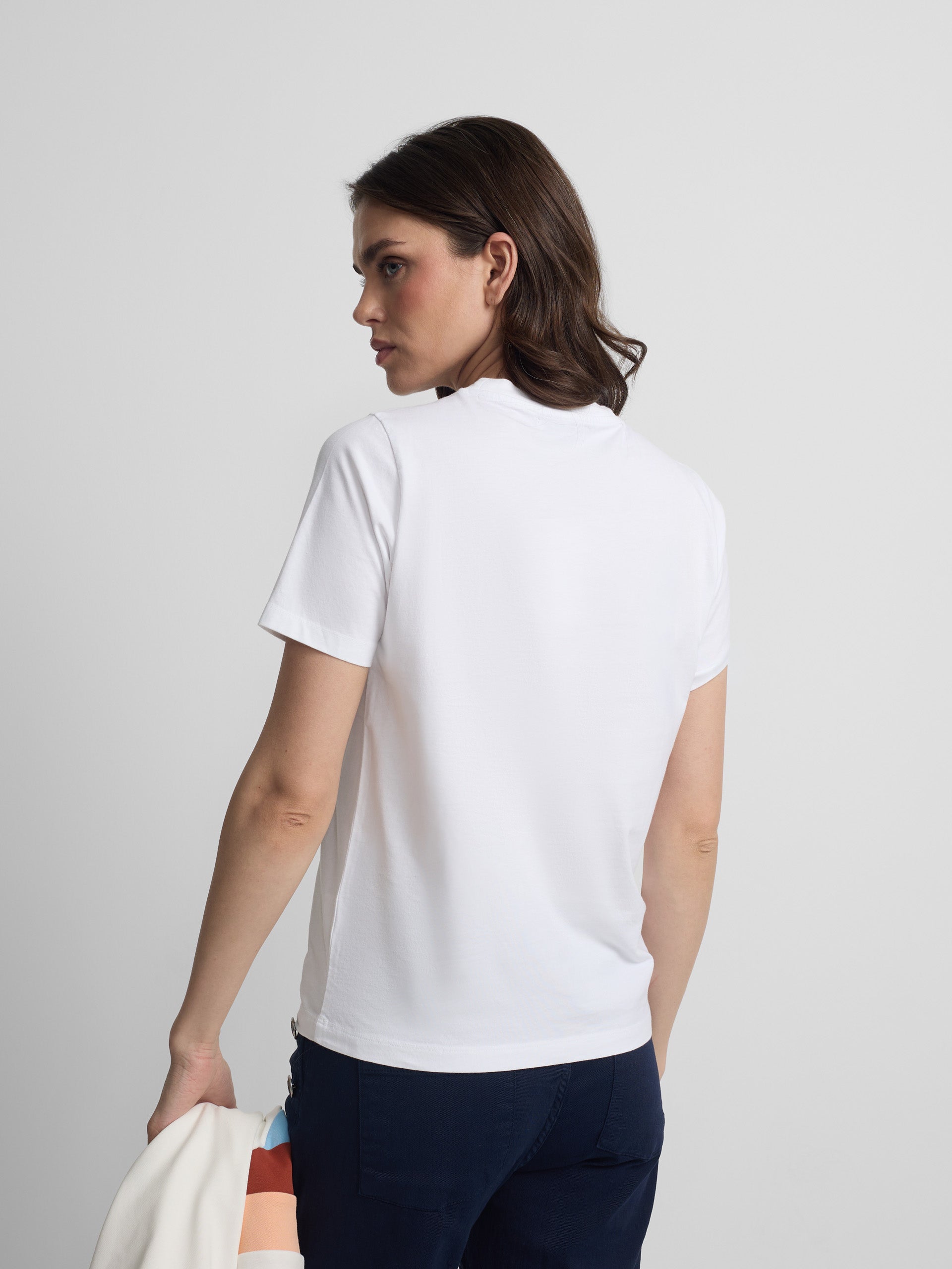Camiseta mulher sunny raquete branca