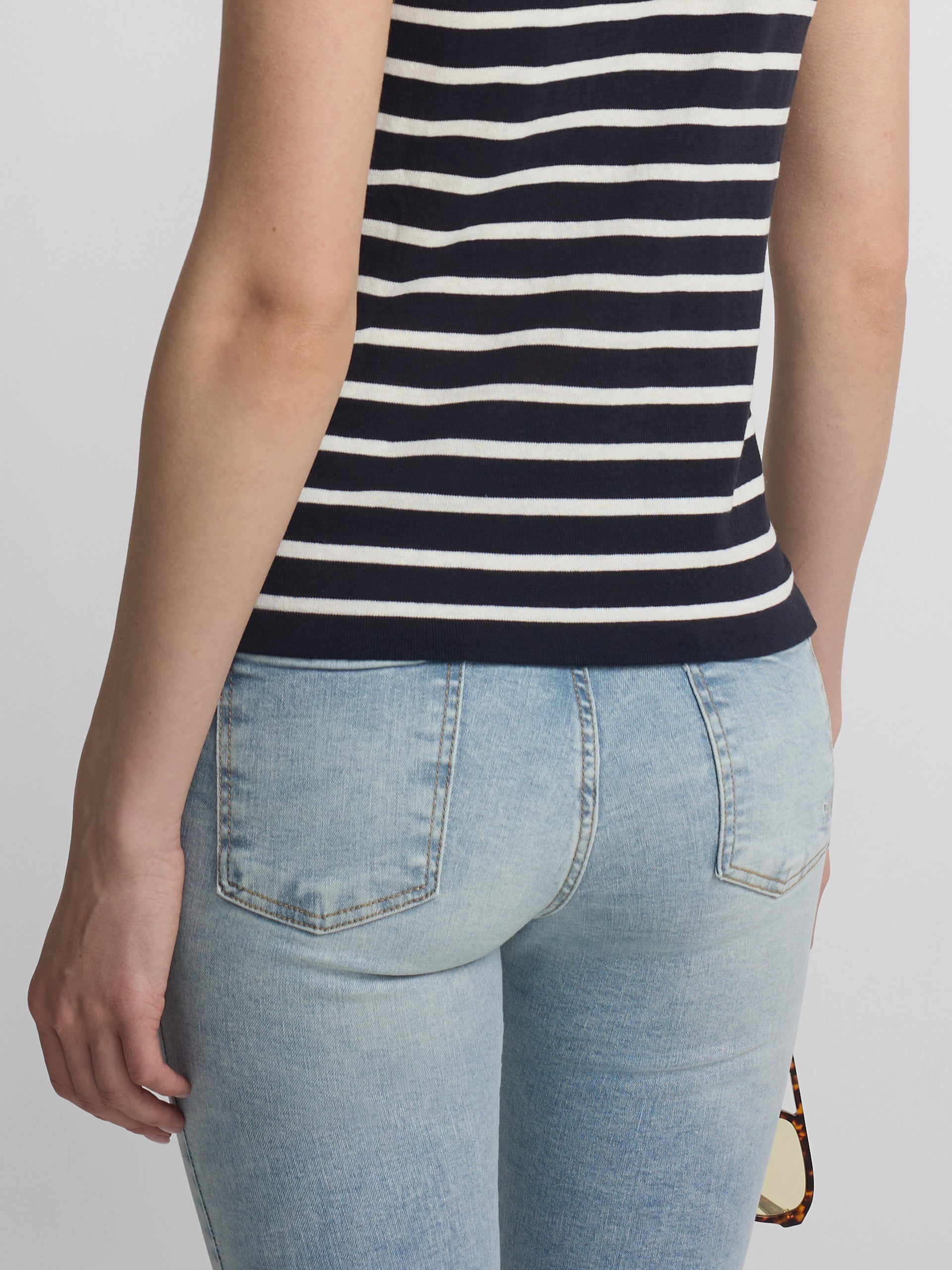 Pantalon woman slim fit denim claro