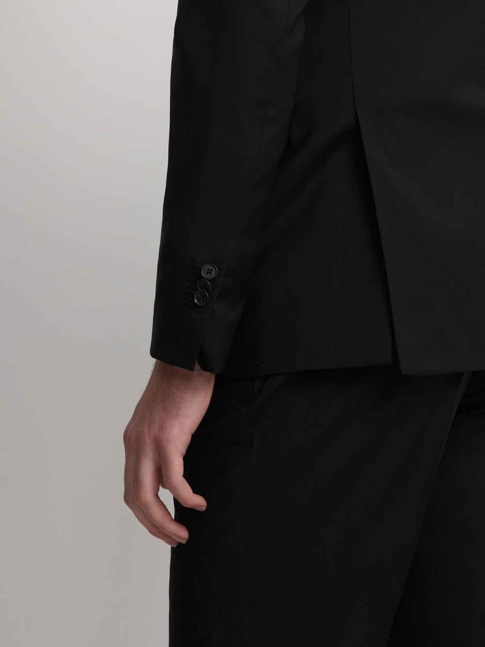 Classic black suit jacket