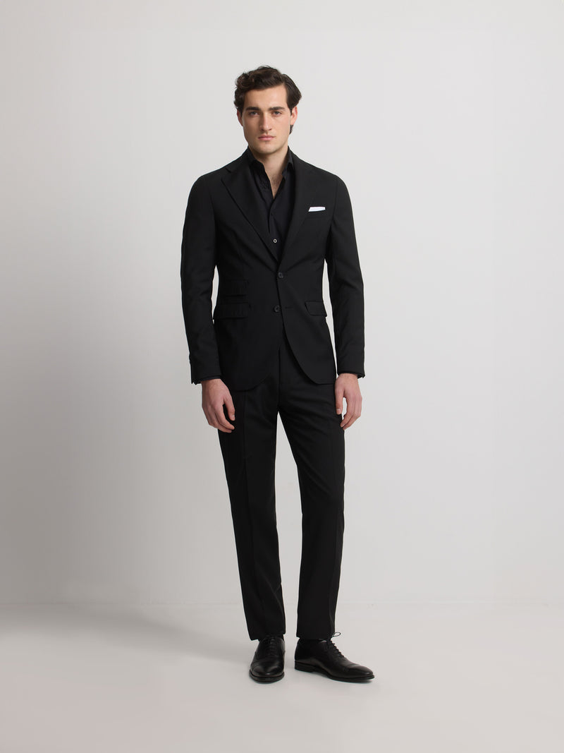 Classic black suit jacket