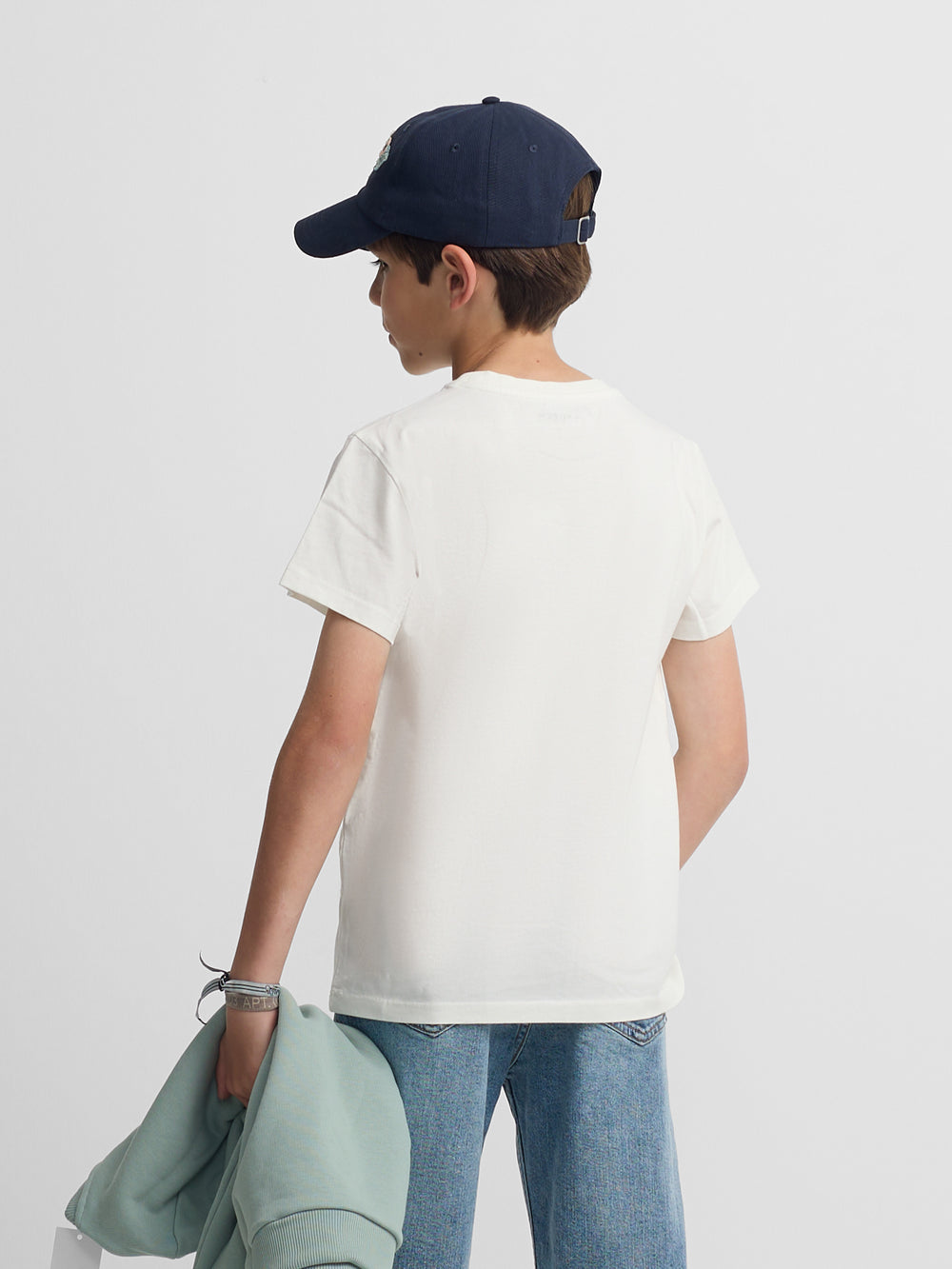T-shirt enfant minilogo blanc