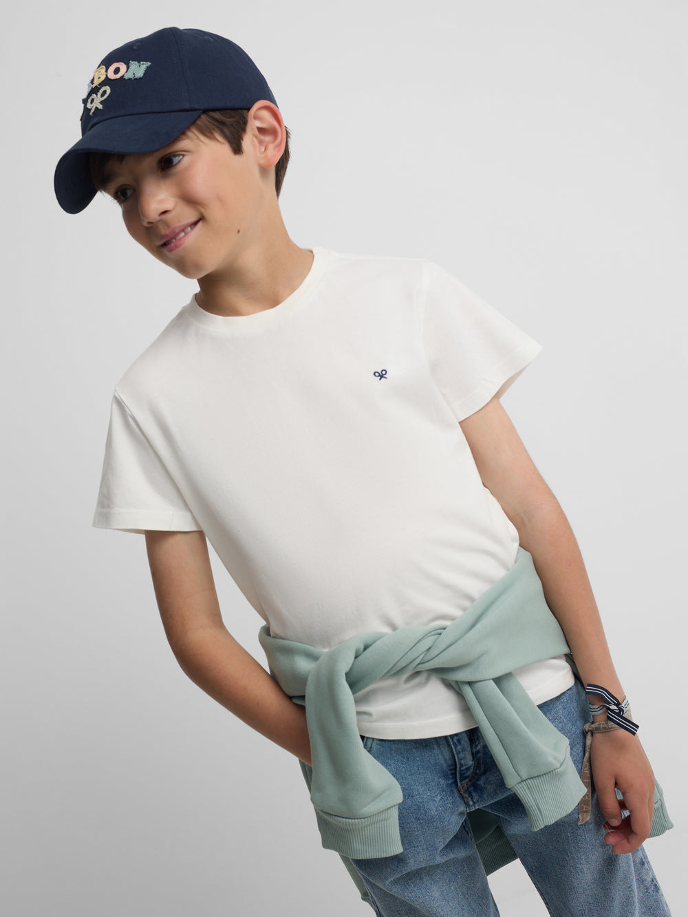 T-shirt enfant minilogo blanc