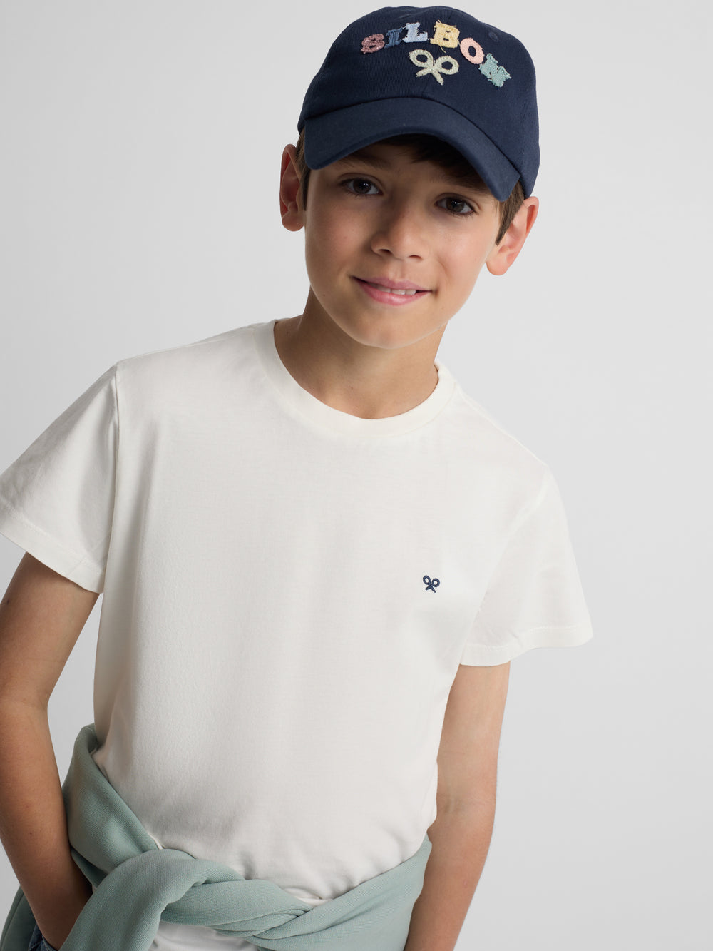 T-shirt enfant minilogo blanc