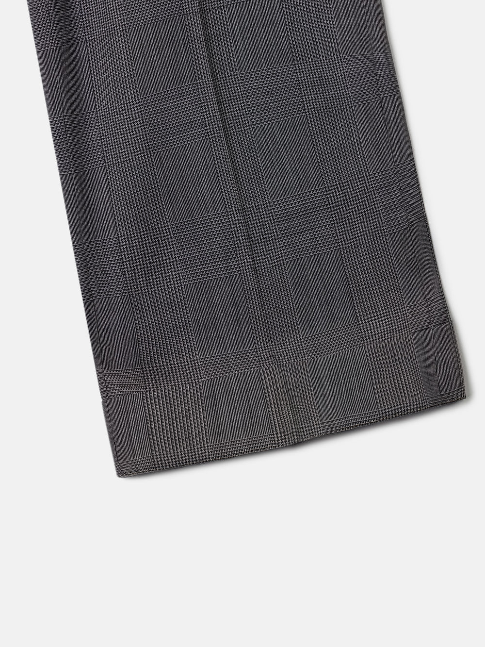 Classic Prince of Wales grey suit trousers
