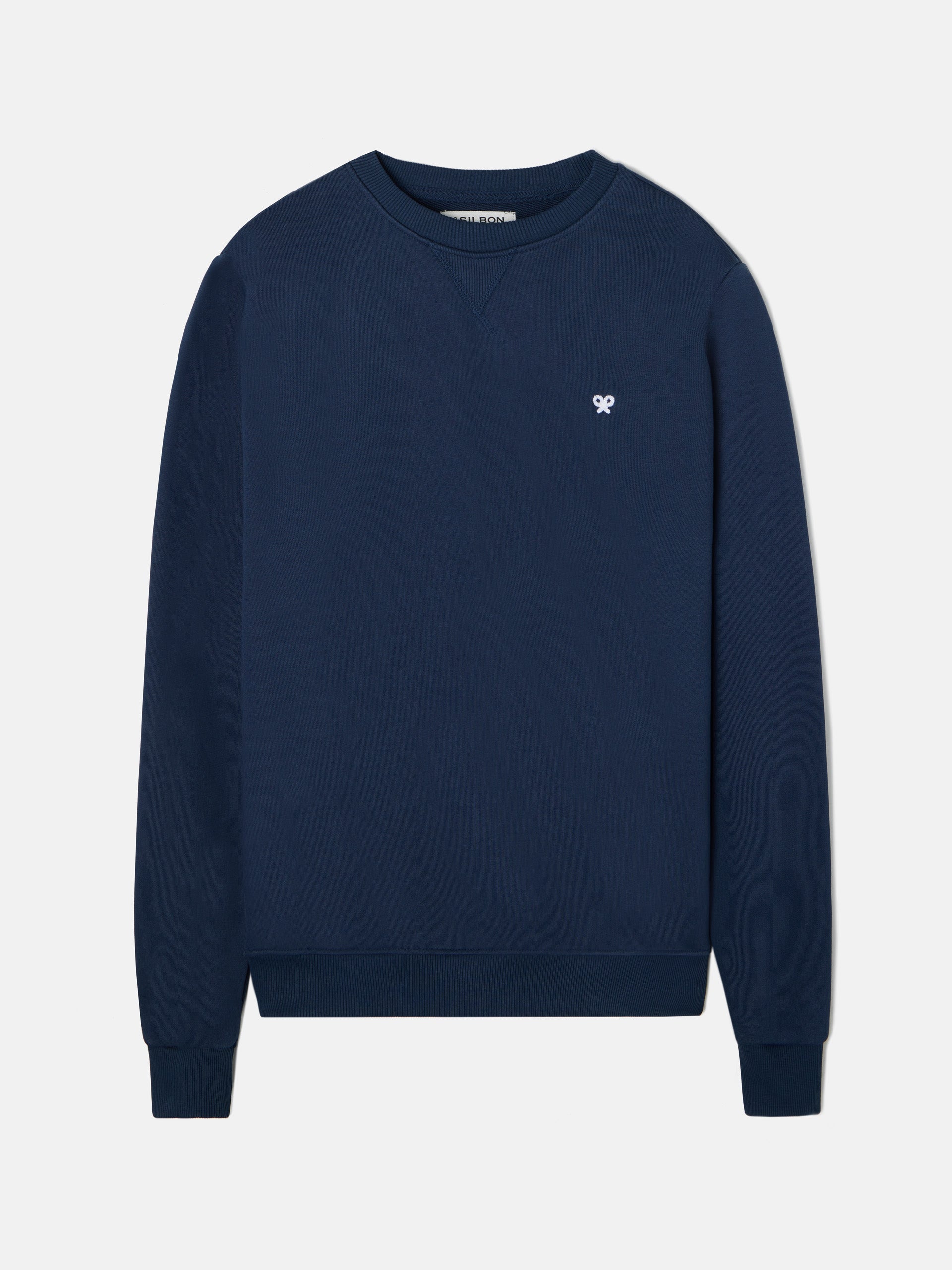 Sudadera minilogo azul marino