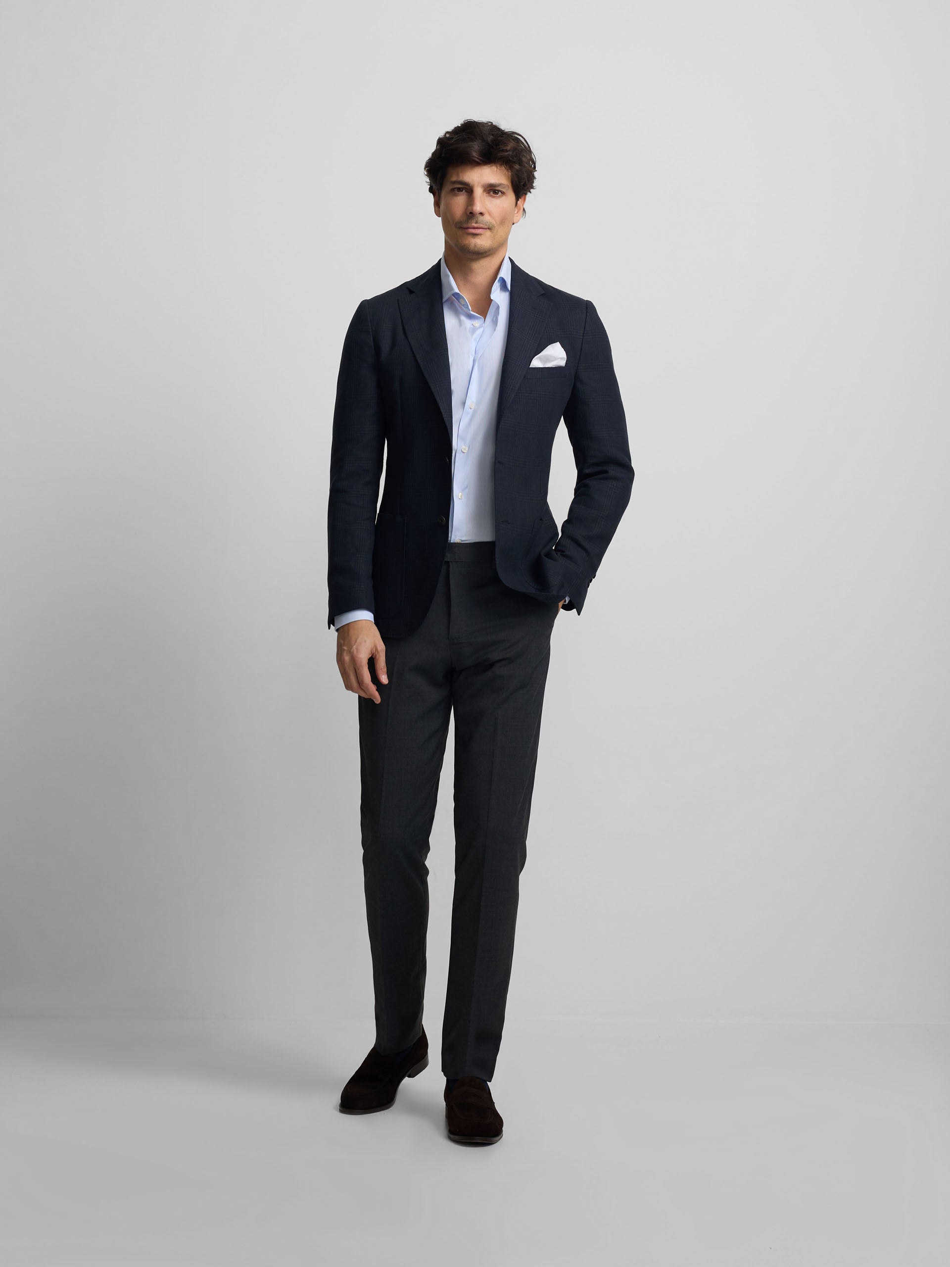 Veste prince de Galles bleu marine