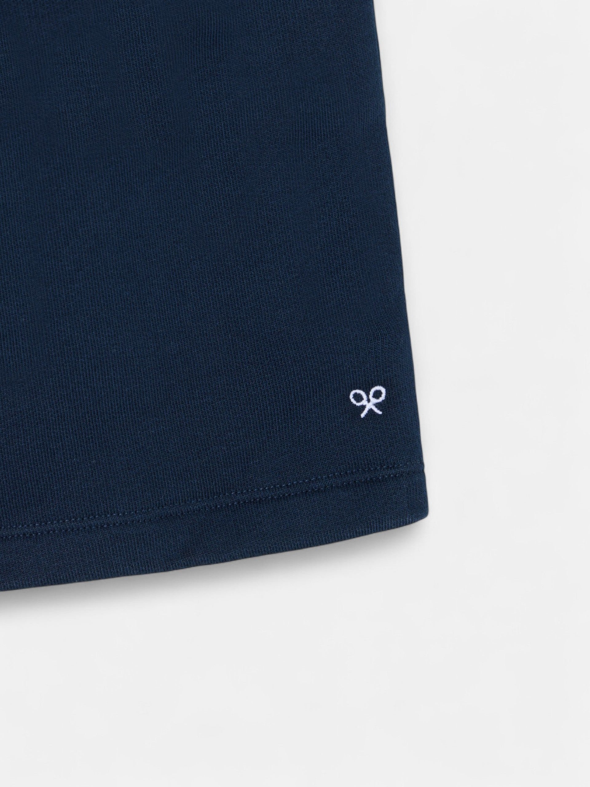 Kids' navy blue sports Bermuda shorts