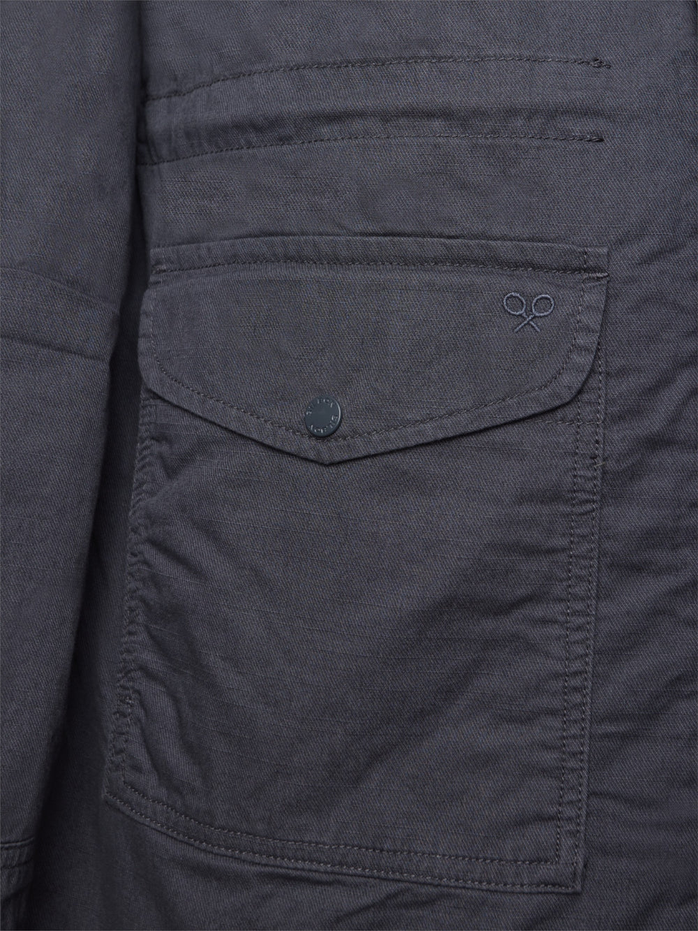 Parka casual azul marino