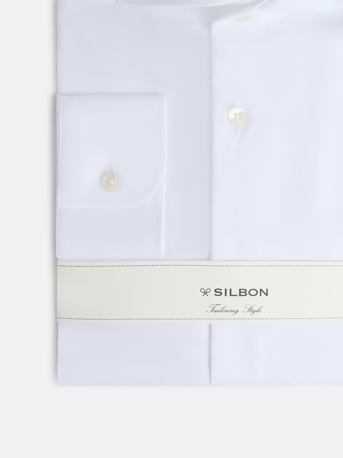 Camisa vestir easy iron puño simple blanca