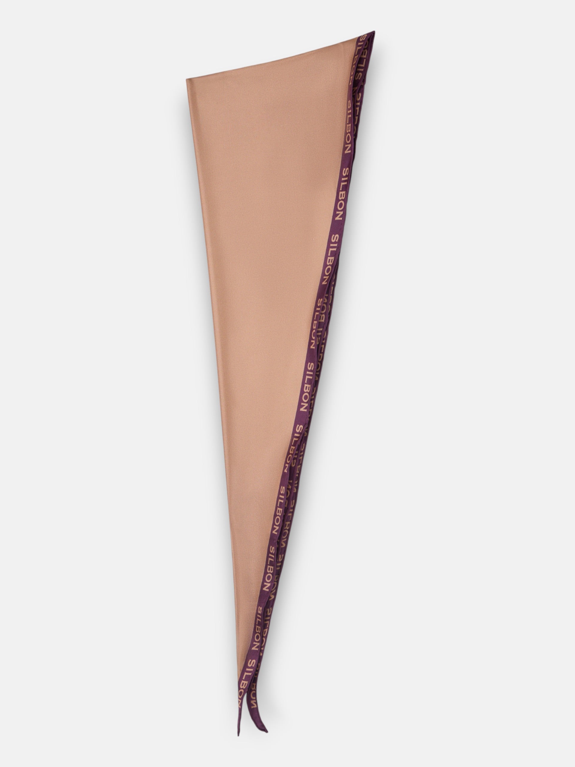 Two-tone brown handkerchief