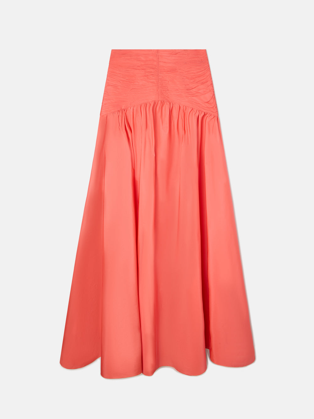 CaprileXSilbon coral taffeta skirt