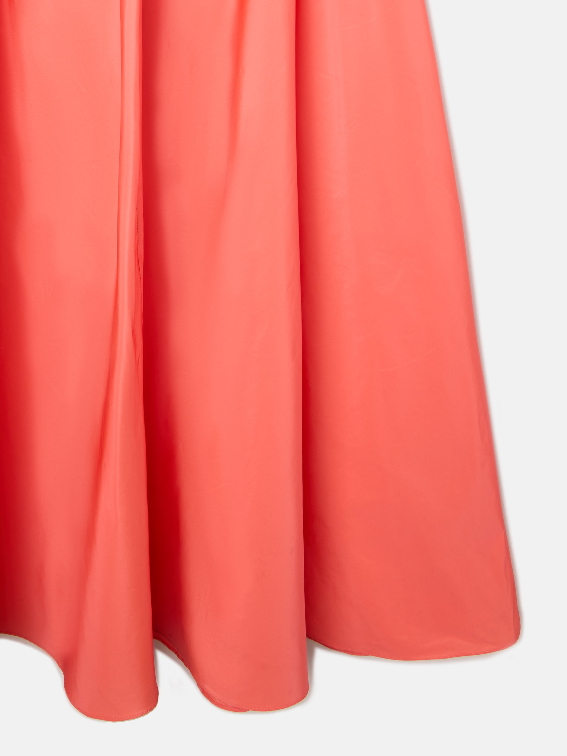 Falda CaprileXSilbon tafeta coral