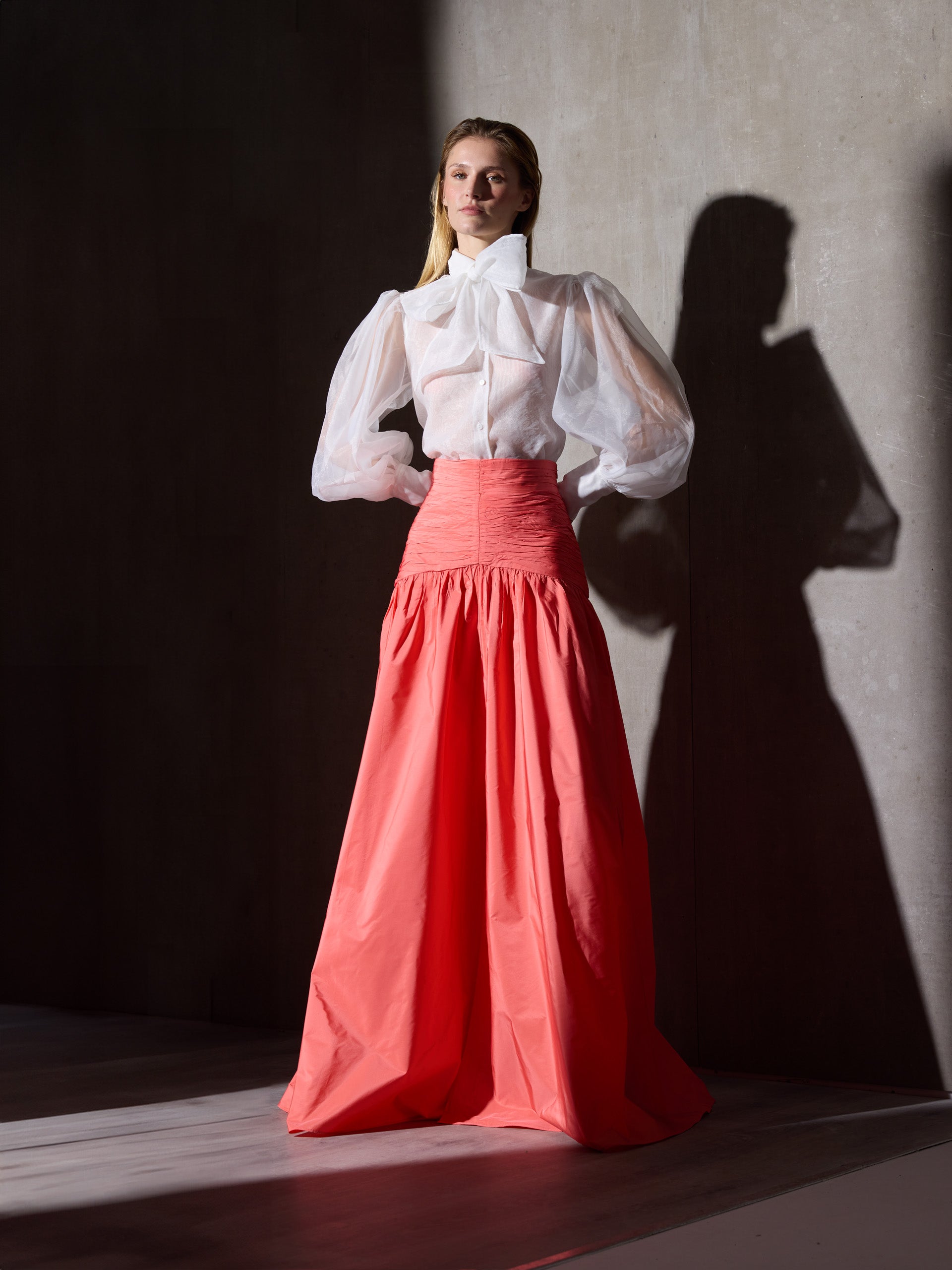 Camisa CaprileXSilbon organza blanca