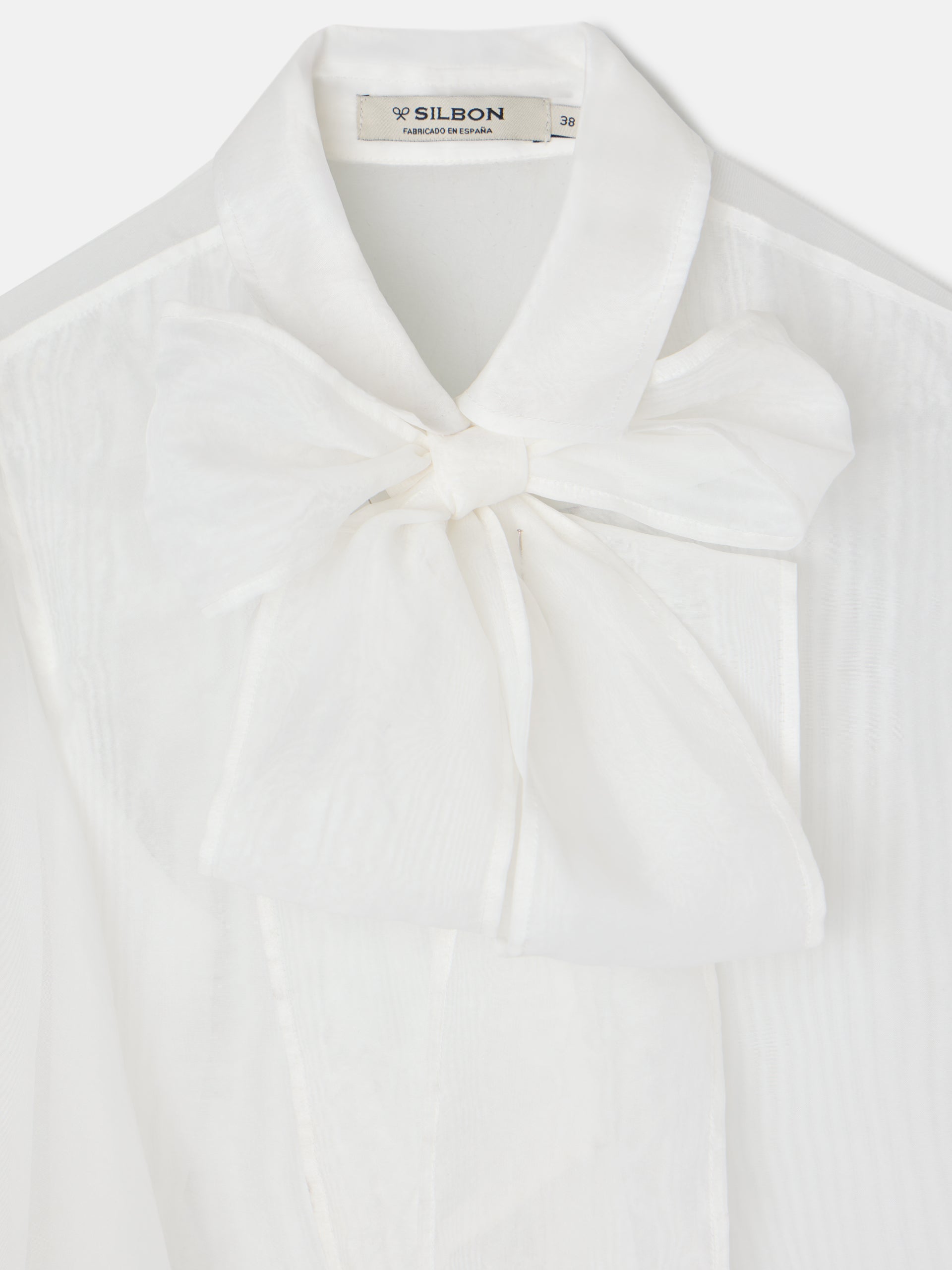 Camisa CaprileXSilbon organza blanca