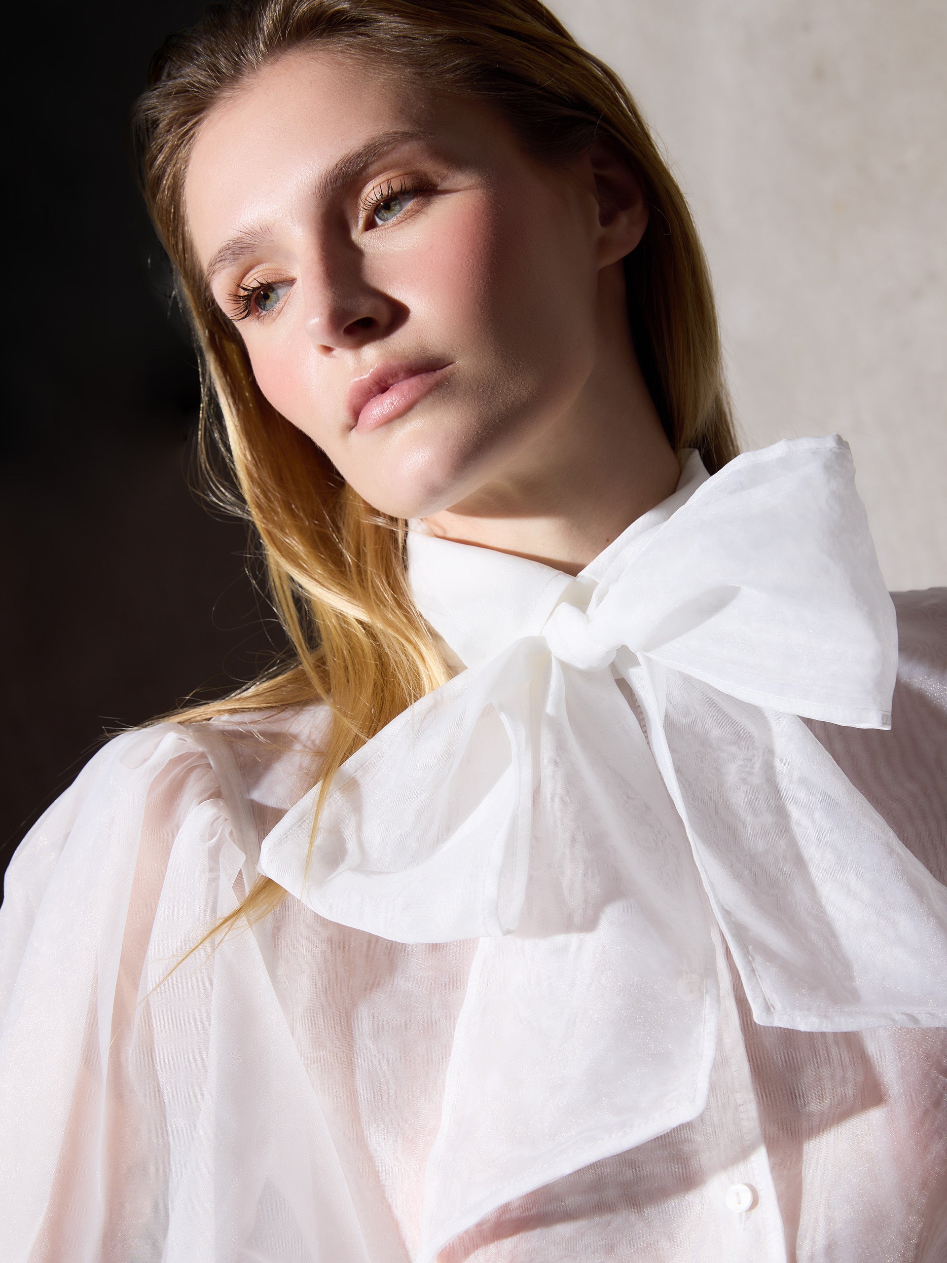 Camisa CaprileXSilbon organza blanca