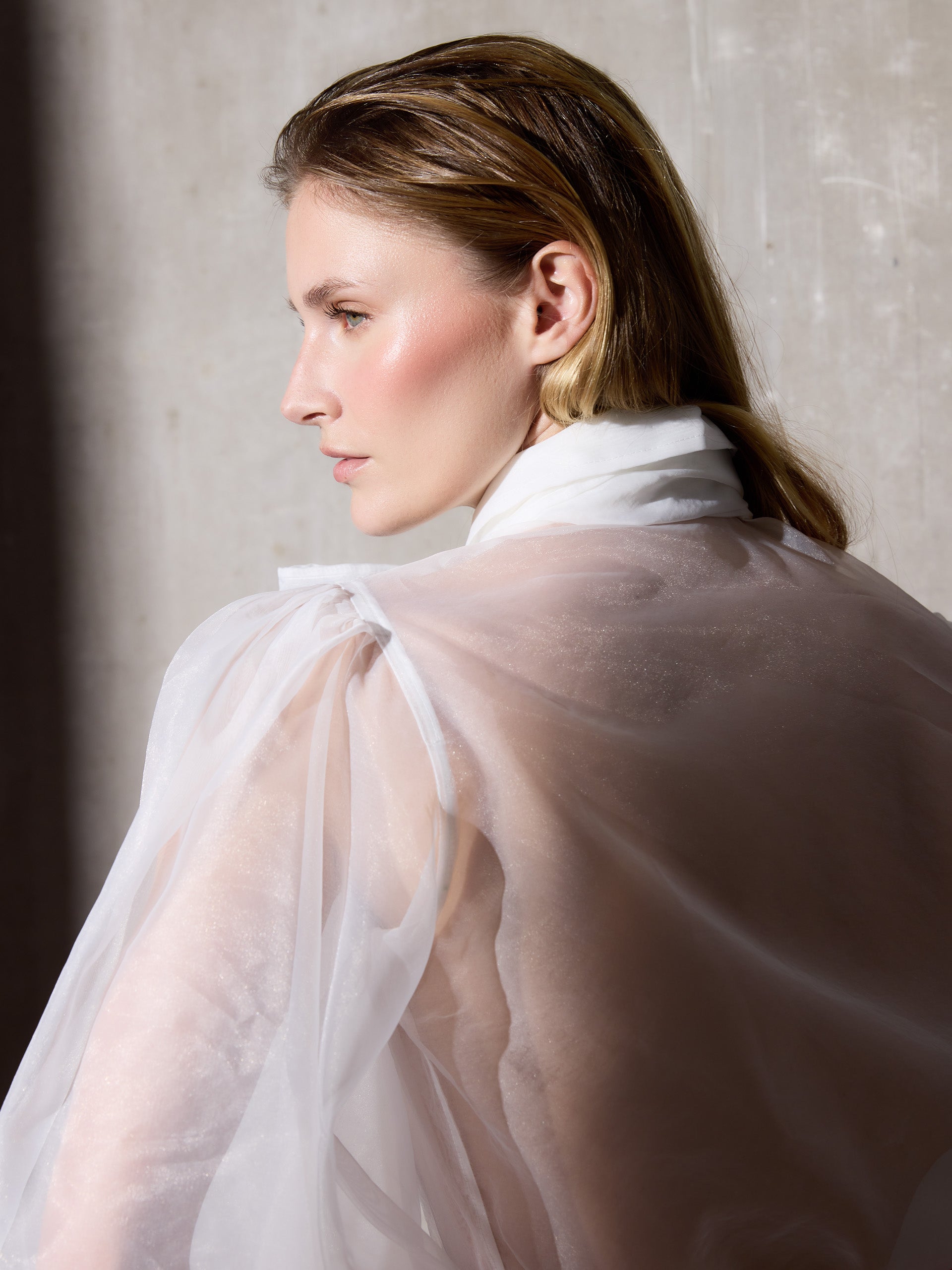 Camisa CaprileXSilbon organza blanca