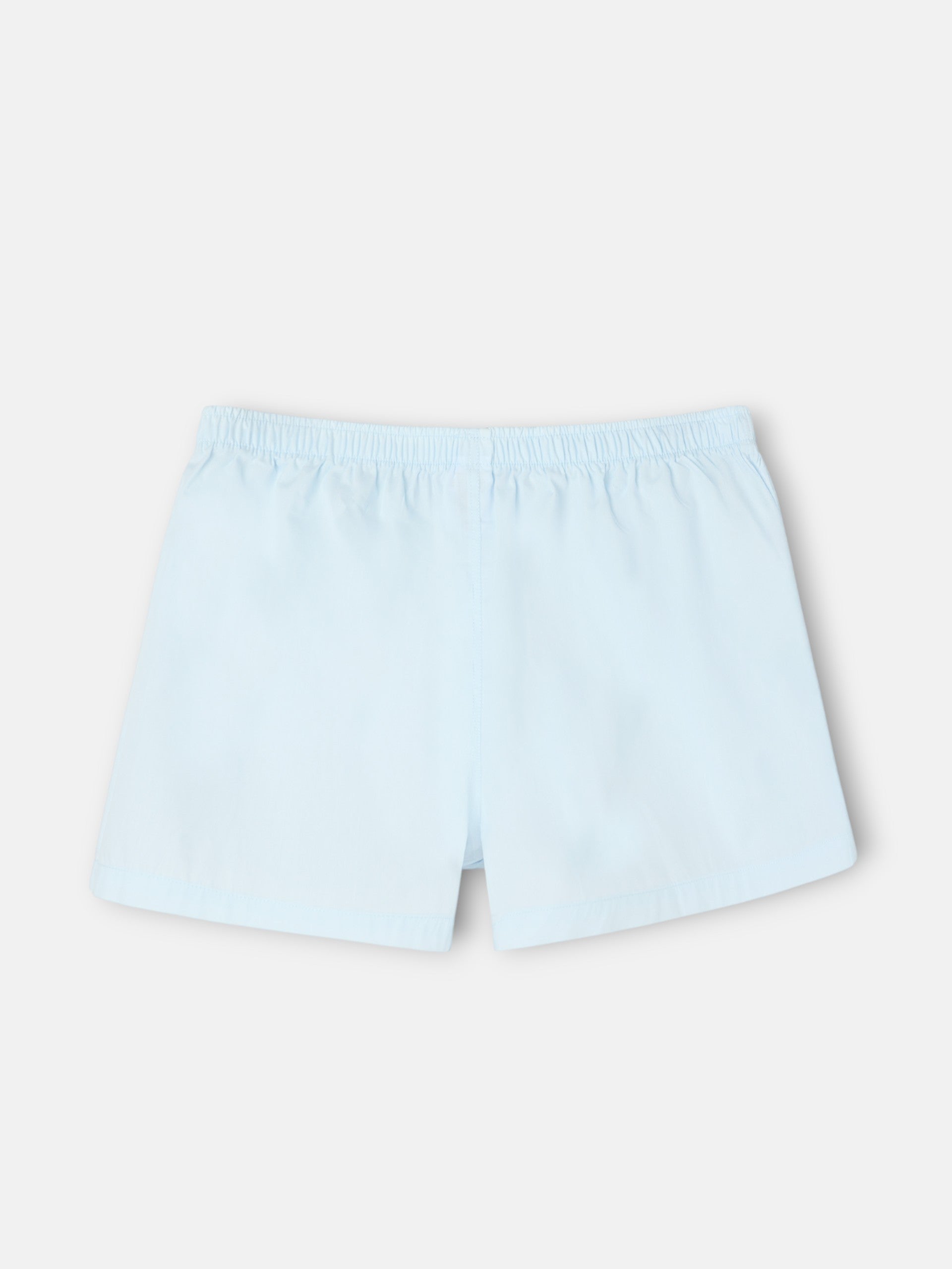 Calzoncillo liso minilogo celeste