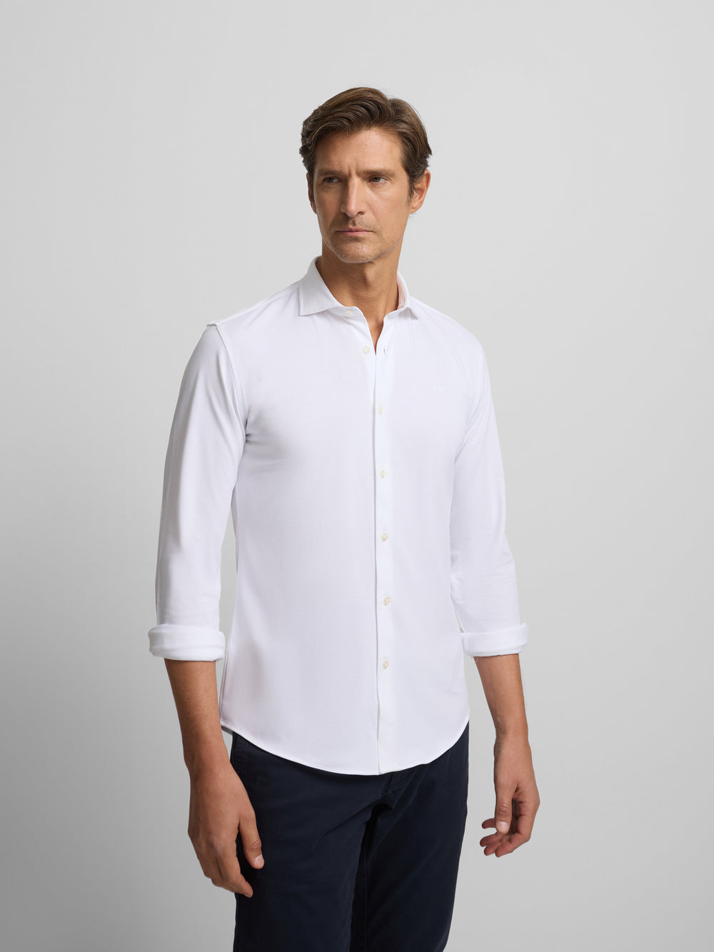 White technical sport shirt
