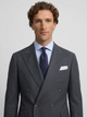Americana traje cruzado stretch grey