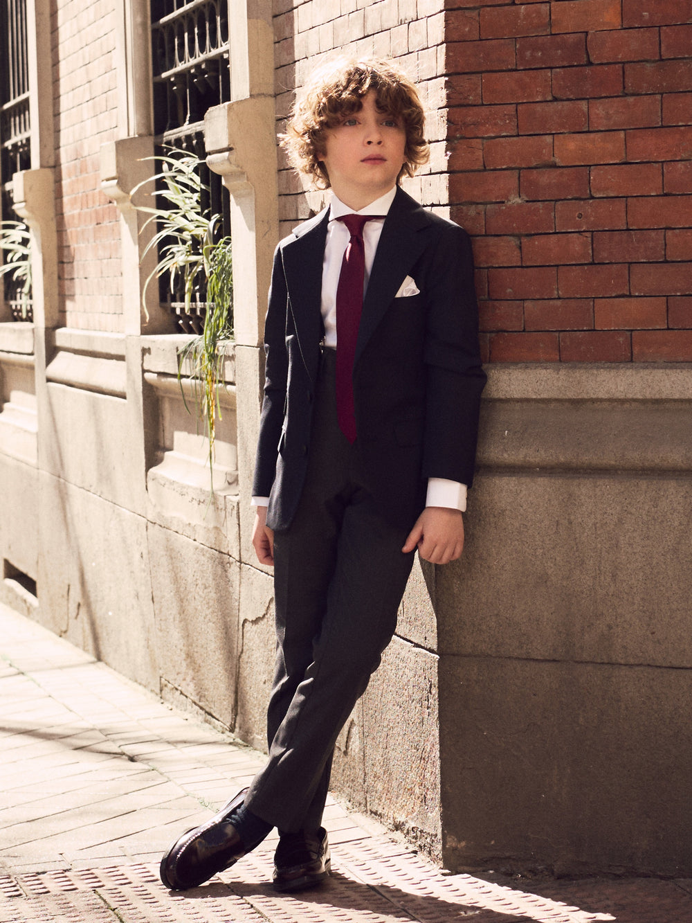 Classic grey dress pants for kids