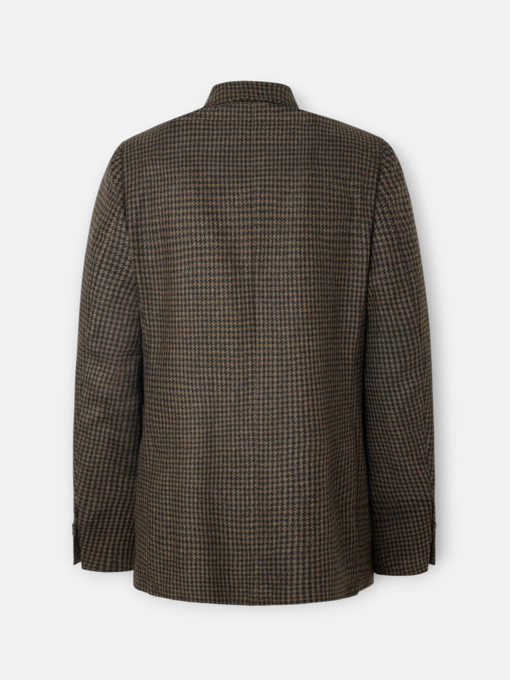 Green houndstooth blazer